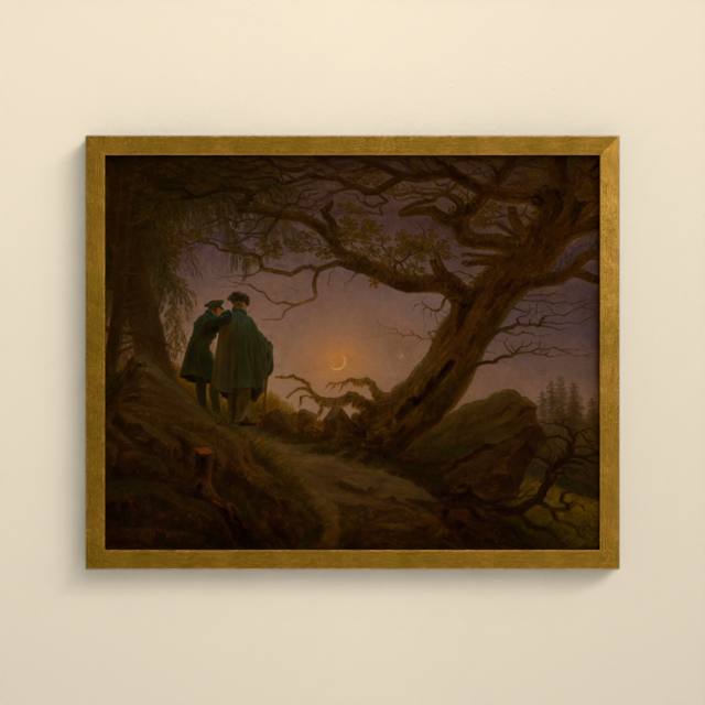 Caspar David Friedrich, Zwei Männer in Betrachtung des Mondes